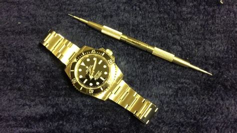 rolex springbar bracelet removal